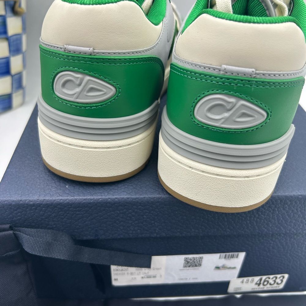 Men's Dior B 57 dribble low top leather sneakers size 44 made in Italy - Picture 8 of 15